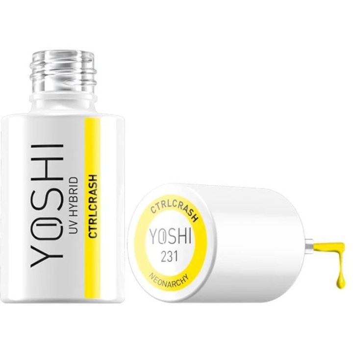 Oja hibrida UV LED Yoshi 231, galben, 6 ml, efect opac