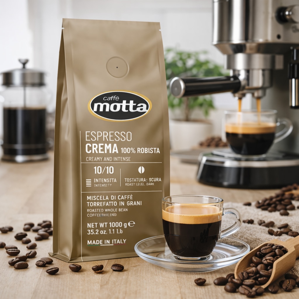 Cafea Boabe Professional Espresso Crema 100% Robusta Motta 1000g - eMAG.ro