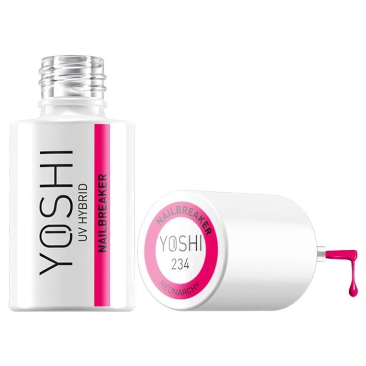 Oja hibrida Yoshi Nailbreaker 6 ml, roz, efect mat, 234