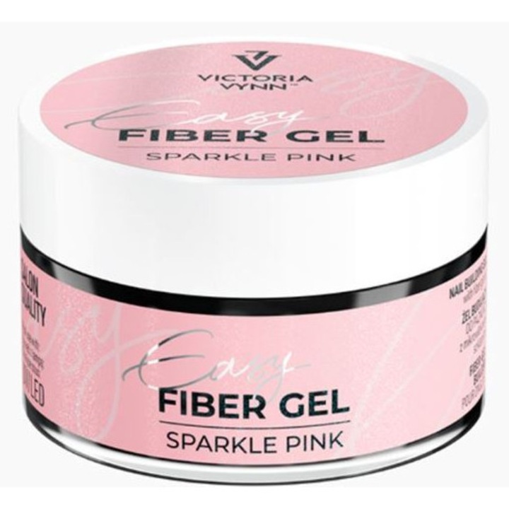 Gel de constructie Victoria Vynn EASY FIBER, roz deschis, 15ml, rezistent la rupere
