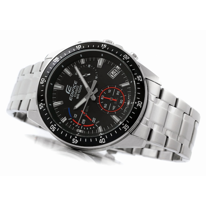 Мъжки часовник Casio Edifice EFV-540D-1A, кварцов, неръждаема стомана, водонепроницаемост 10 BAR, 44x48x12mm