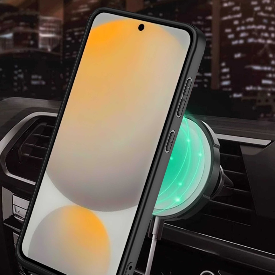 Husa pentru Samsung Galaxy A57 5G, SKYDDAR INNOVATION, RuggedCam, Inel magnetic, set cu sticker, Gri