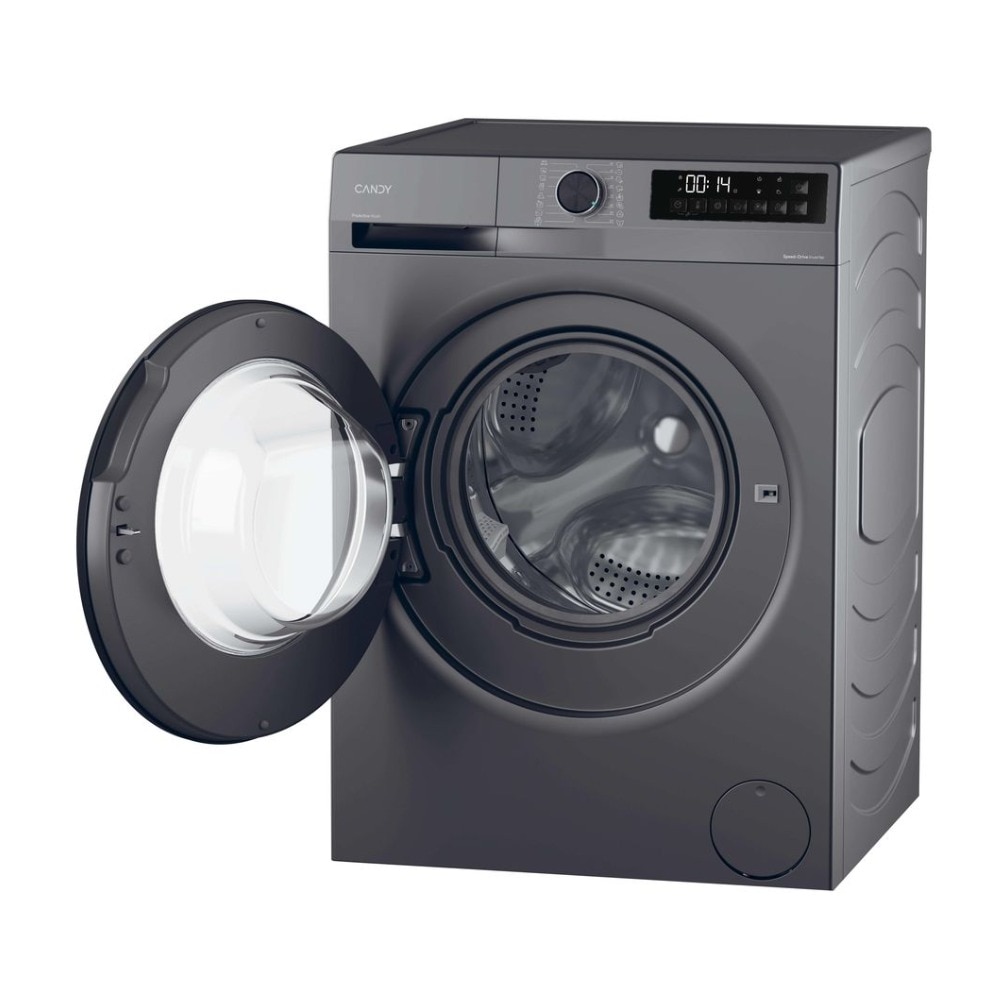 Masina de spalat rufe Candy GD 48SB6G-S, Inverter BPM, ProActive Wash, Easy Iron, Smart Wash, Clean Shield, AI Silent Motion, 8 kg, 1400 rpm, Clasa A, Gri inchis