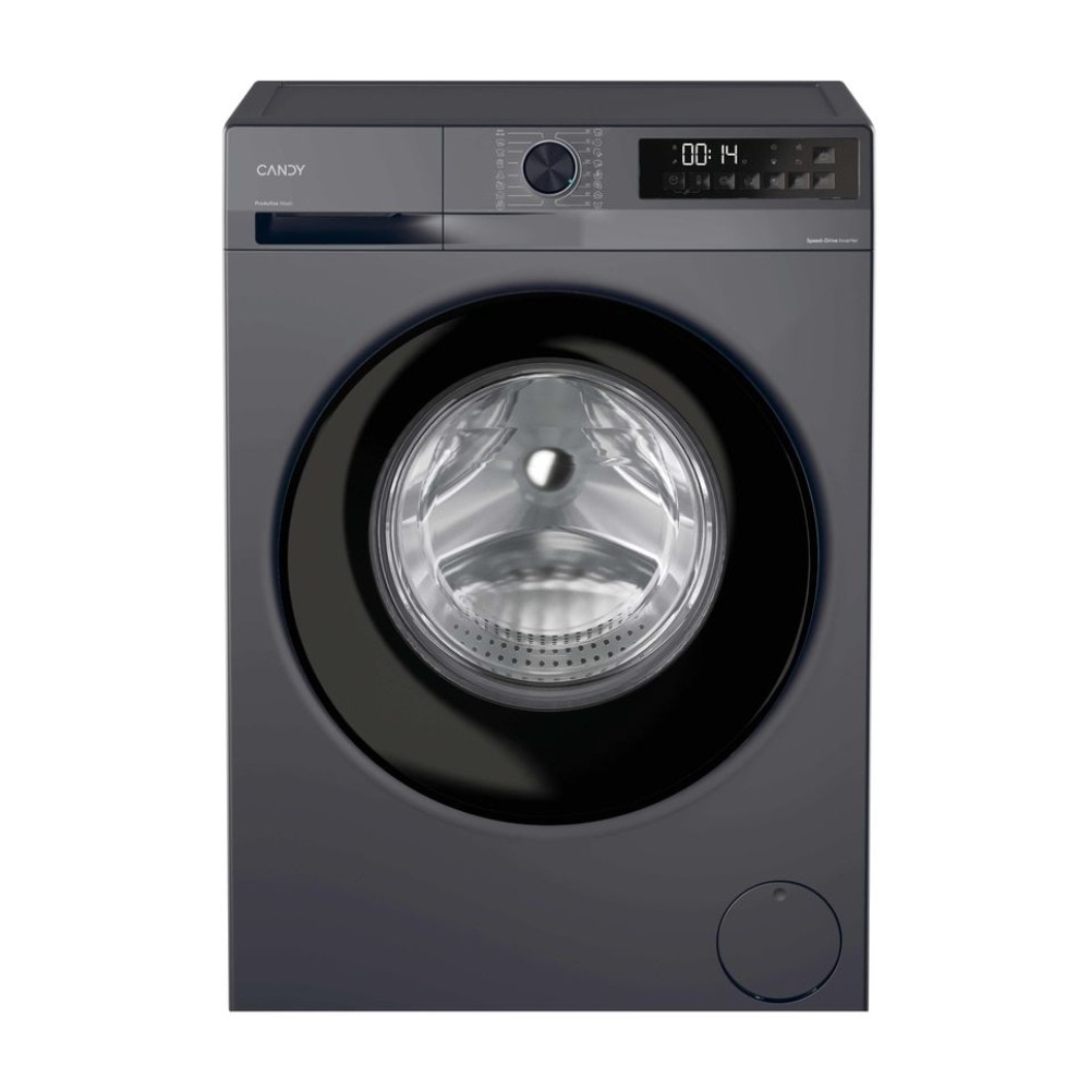Masina de spalat rufe Candy GD 48SB6G-S, Inverter BPM, ProActive Wash, Easy Iron, Smart Wash, Clean Shield, AI Silent Motion, 8 kg, 1400 rpm, Clasa A, Gri inchis