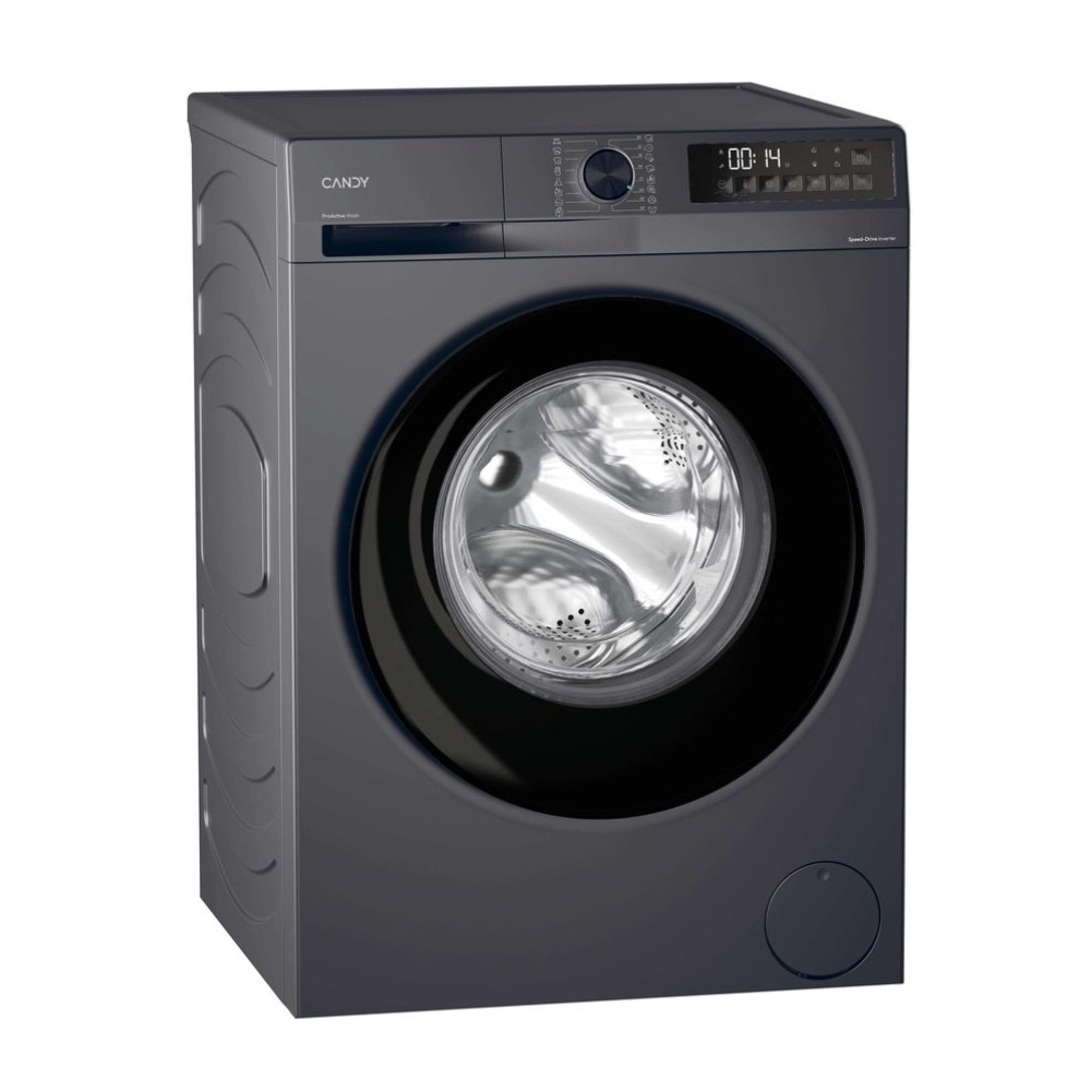 Masina de spalat rufe Candy GD 48SB6G-S, Inverter BPM, ProActive Wash, Easy Iron, Smart Wash, Clean Shield, AI Silent Motion, 8 kg, 1400 rpm, Clasa A, Gri inchis