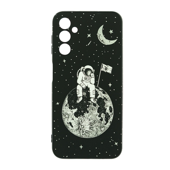 Husa de telefon, LUXO, compatibila cu Samsung Galaxy A25, model Astronaut on the Moon, TPU, multicolor