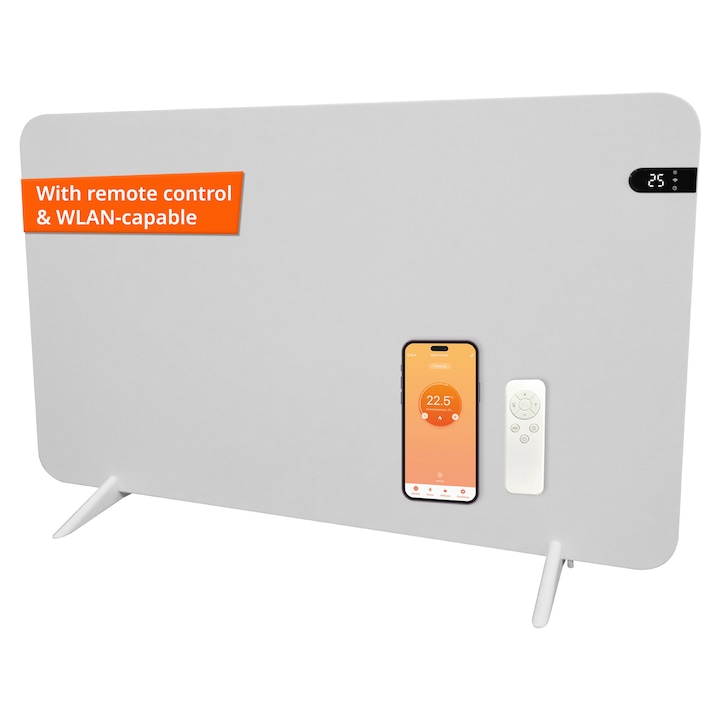 Panou de incalzire electric cu infrarosu, Konighaus, 800W, alb