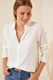 Camasa dama JANES, textil, alb
