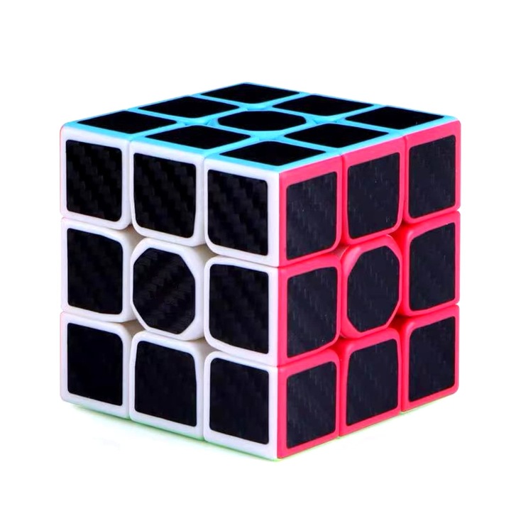 Cubic educativ, BIUBIU, Magic Cube 3D Puzzle, negru, 3x3