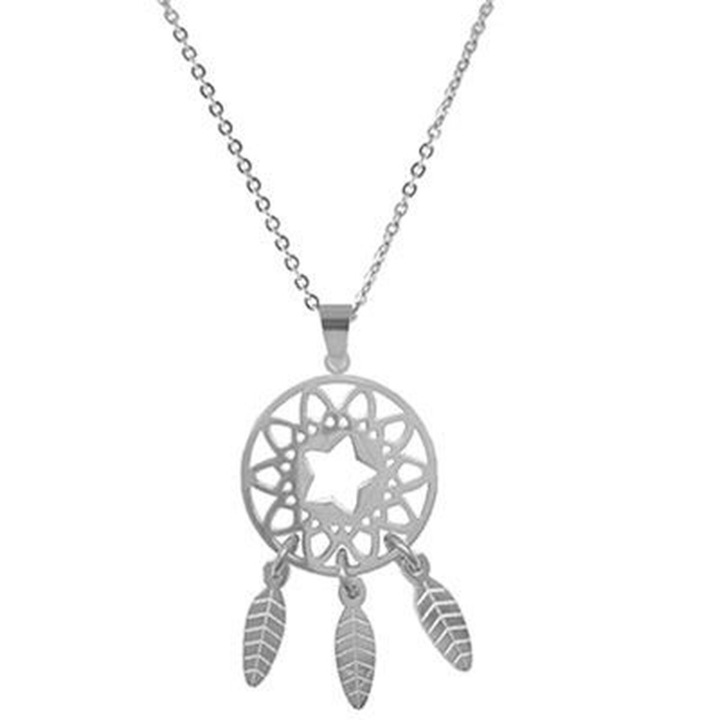 Pandantiv Dama CO88 Collection 8CN-10043 Argintiu, Otel inoxidabil, Piatra