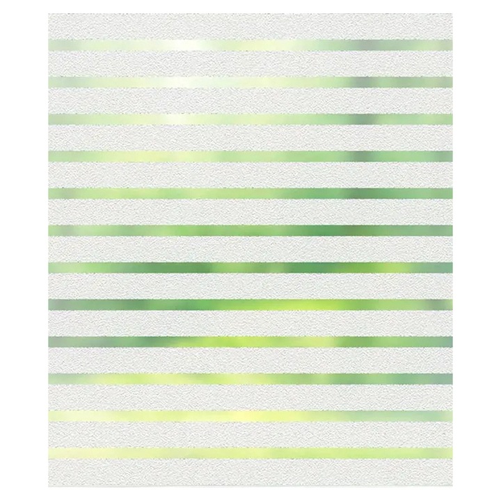 Folie Decorativa pentru Geam 60 x 200 cm – Dungi Mate 4 cm pentru Intimitate si Protectie Solara