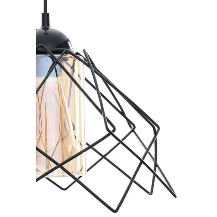 Lustra Kontes 60W neagra 1xE27