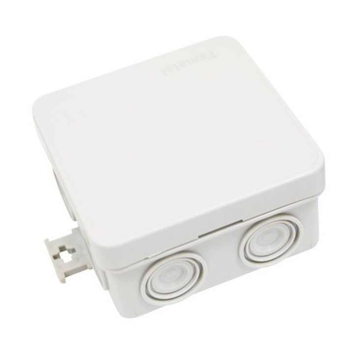 Doza de derivatie Famatel IP55, 75x75mm, gri