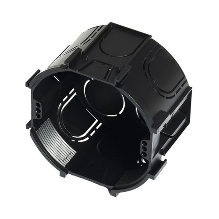 Doze aparataje eBULL, 68mm, negru, set 20 bucati, montaj sub tencuiala