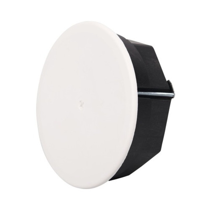 Doza gipscarton pentru legaturi Ø100x50 mm, cu capac alb