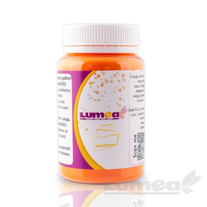Colorant alimentar pudra galben, 40g - Lumea