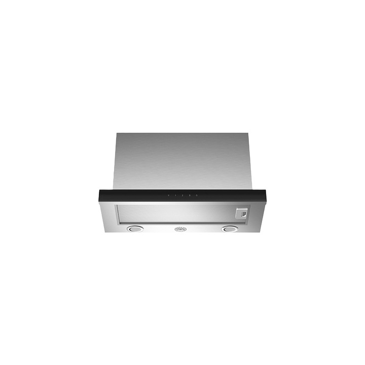 Hota telescopica Bertazzoni, colectie Modern, 60 cm, putere de absorbtie maxima 750 m³/h, consum redus, mod recirculare si evacuare, 4 trepte de viteza, iluminare LED, filtru lavabil din inox, material otel inoxidabil, inox