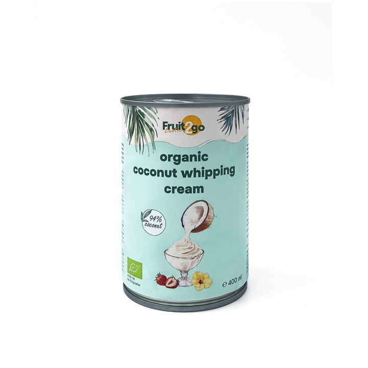 Frisca vegana de cocos 94%, organic, 400 ml., Fruit2Go