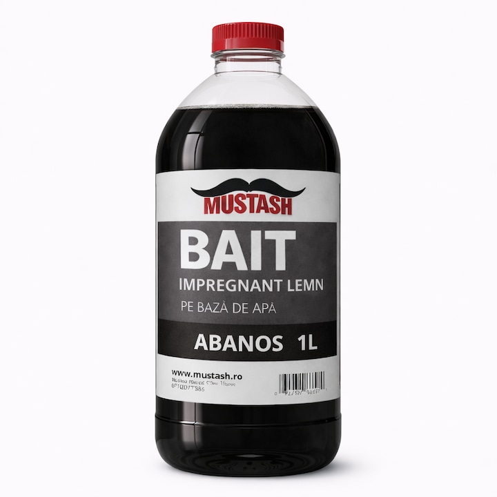 Bait pentru lemn nuanta ABANOS 1L Mustash – impregnant pe baza de apa