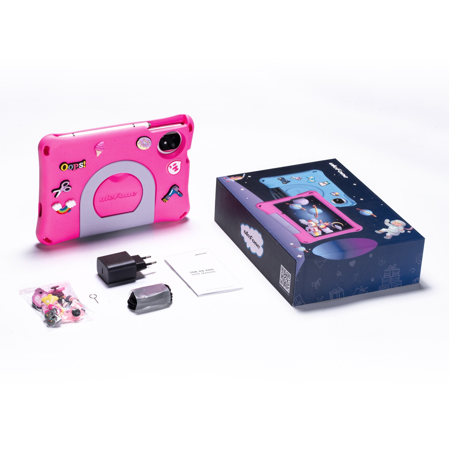 Tableta Ulefone Tab A9 Pro Kids, 128GB/4GB, 8.68", 5040 mAh, Roz