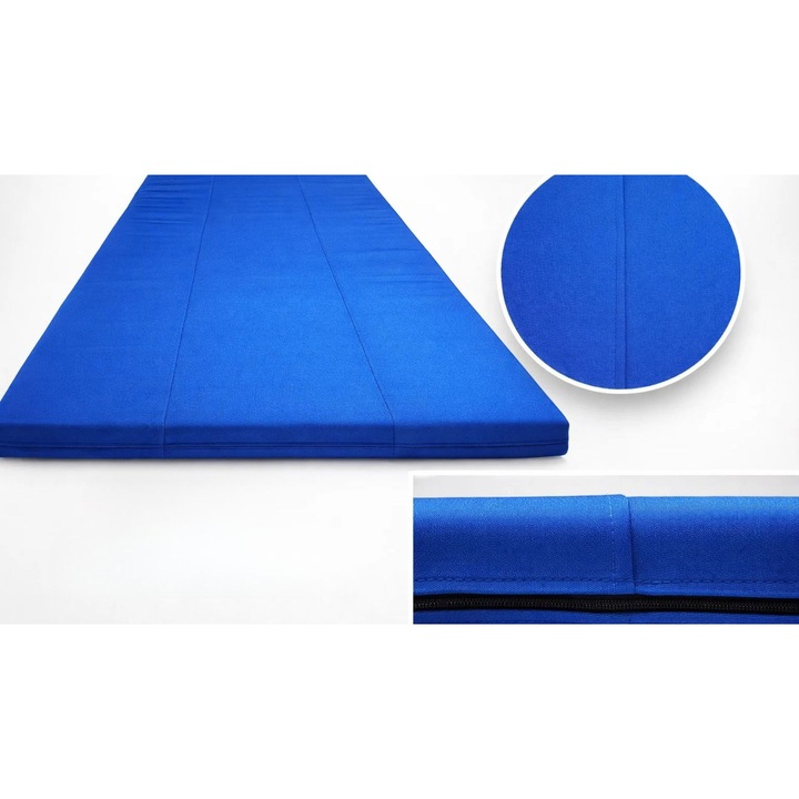 Saltea sport ECONOMY FlexiCore pentru exercitii la sol, 200\90\5 cm de culoare Albastru