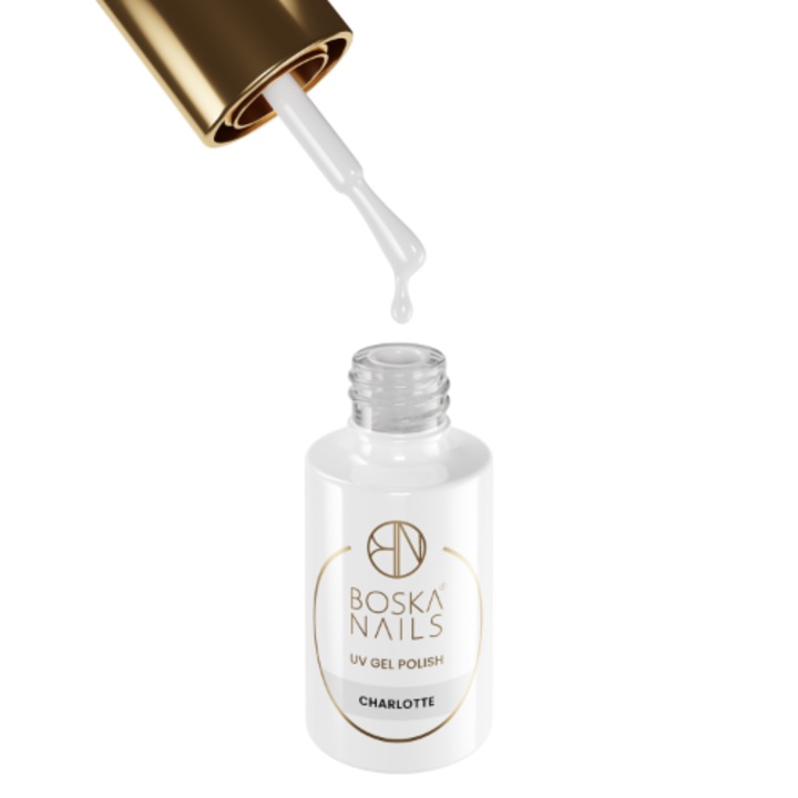 Oja hibrida Boska Nails NUDlove Charlotte nr. 478, bej deschis, 6 ml, eleganta