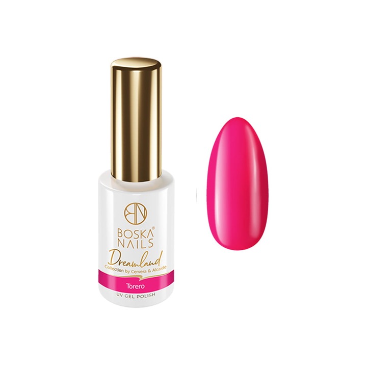 Oja hibrida Boska Nails Dreamland no 520 Torero, 6 ml, rosu, formula inovatoare