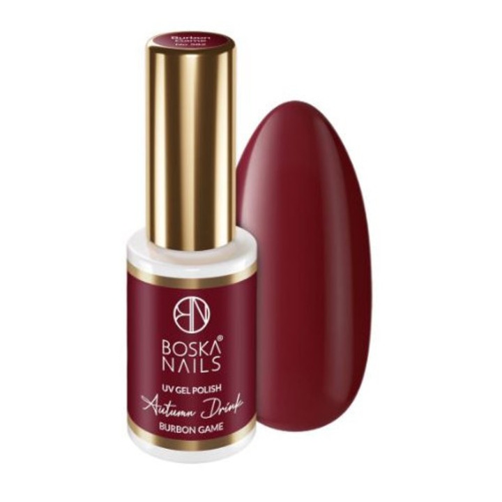 Oja hibrida Boska Nails Burbon Game nr. 582, 6 ml, vin inchis