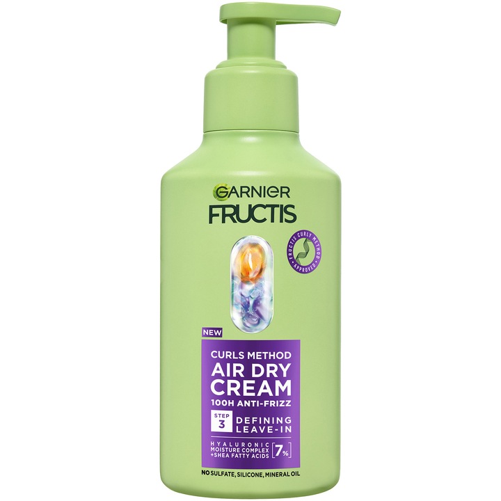 Crema de par fara clatire Garnier Curls Method pentru par cret, 260ml