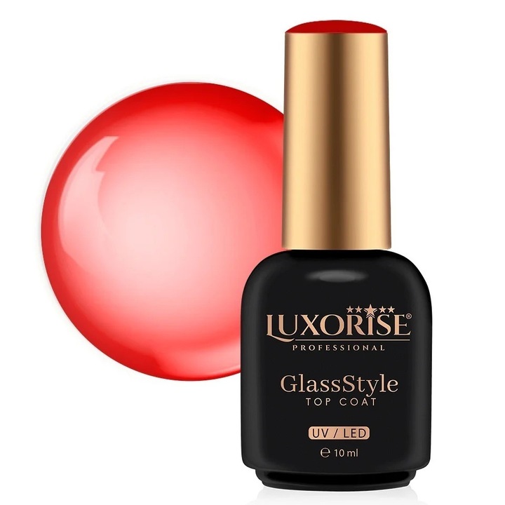 Top Coat LUXORISE GlassStyle - Scarlet Desire 10ml