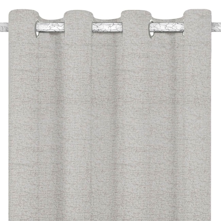 Перде, Полиестер, С халки, 140x260, Беж