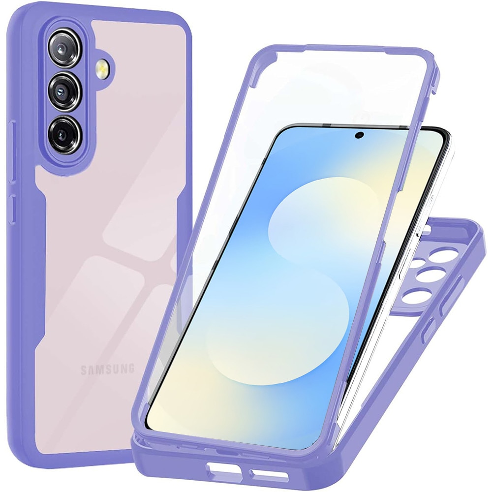 Husa pentru Samsung Galaxy A57 5G + Folie - Techsuit ColorVerse 360 Series - Purple