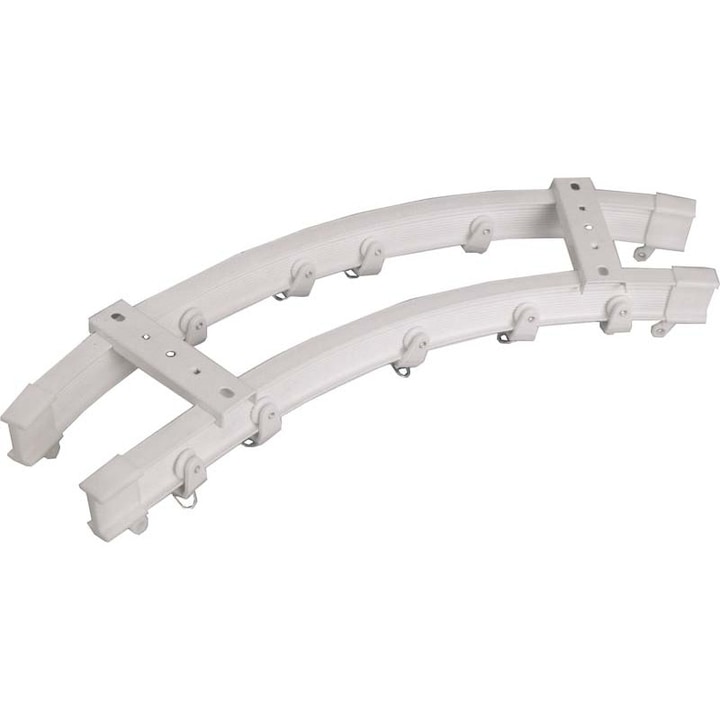 Sina perdele aluminiu RODECO ANTALYA, 360 flexibilă, alb, 140 cm