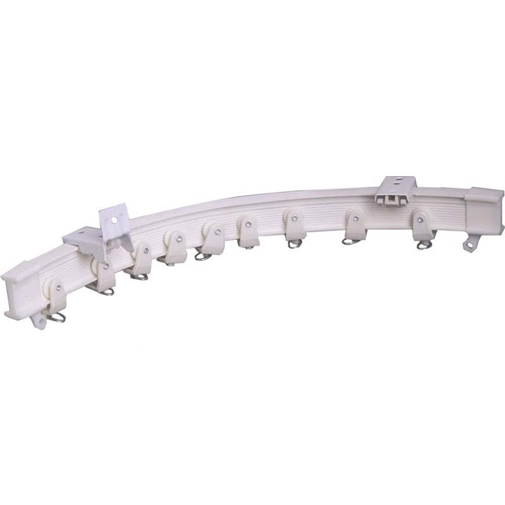 Sina Aluminium ANTALYA, 360° flexibila, 1-canal, alb, 140 cm