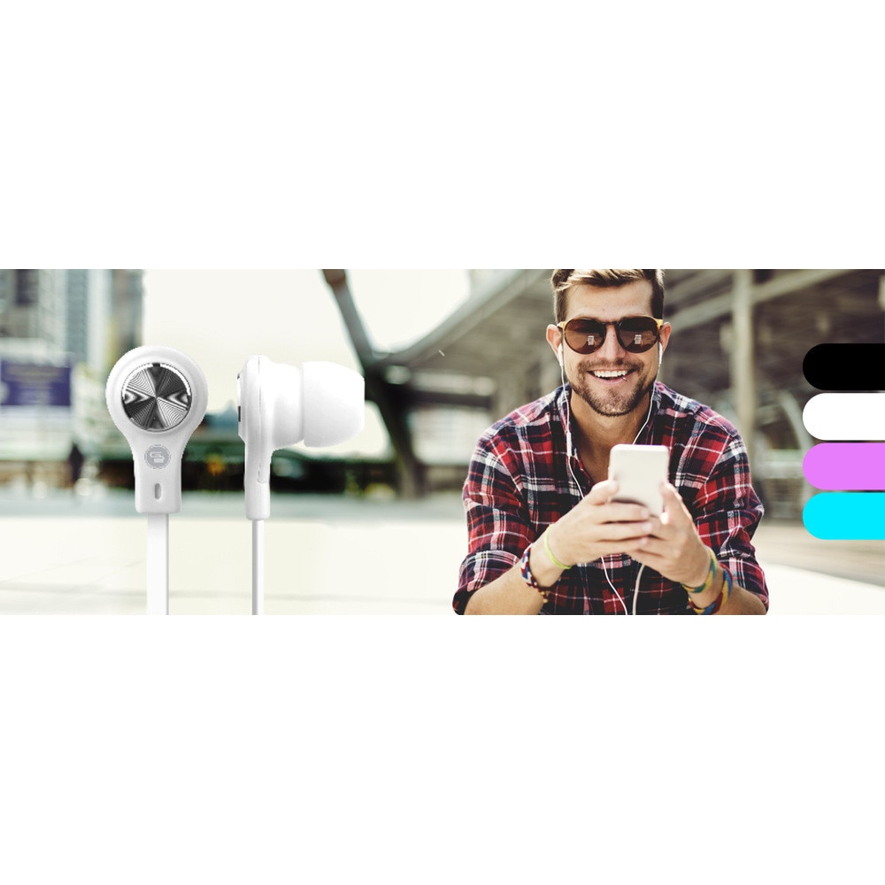 Casti cu fir In-Ear GoGEN EC 21B, Jack 3.5 mm, Sunet Stereo, Cablu 1.2 m, Negru