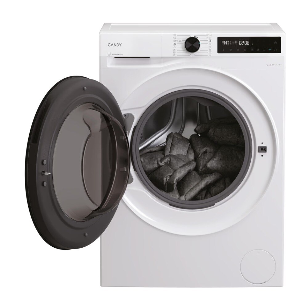 Masina de spalat rufe cu uscator Candy BWR 4138BL8-S, Wi-Fi, Steam, Clean Shield, Smart Spray, ProActive Wash, 13/8 kg, 1400 rpm, Clasa A/E, Alba