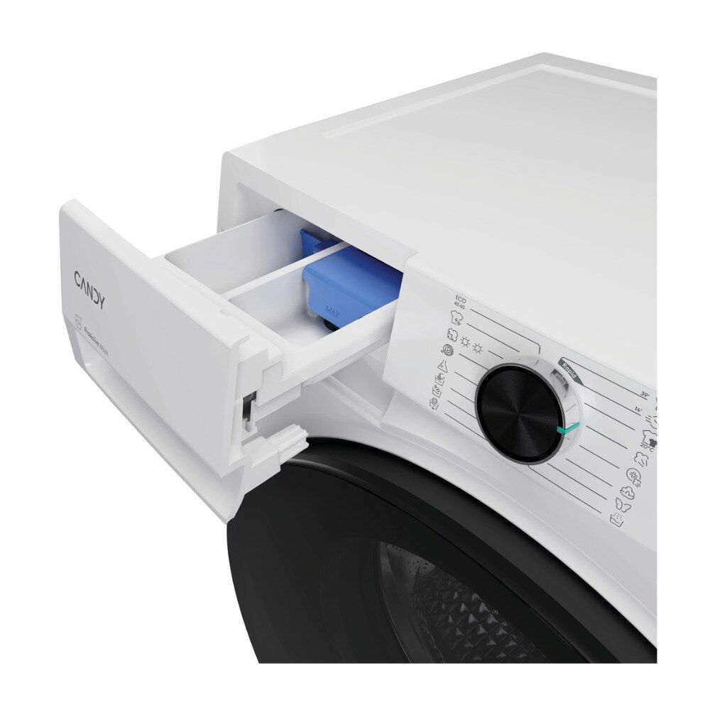 Masina de spalat rufe cu uscator Candy BWR 4138BL8-S, Wi-Fi, Steam, Clean Shield, Smart Spray, ProActive Wash, 13/8 kg, 1400 rpm, Clasa A/E, Alba
