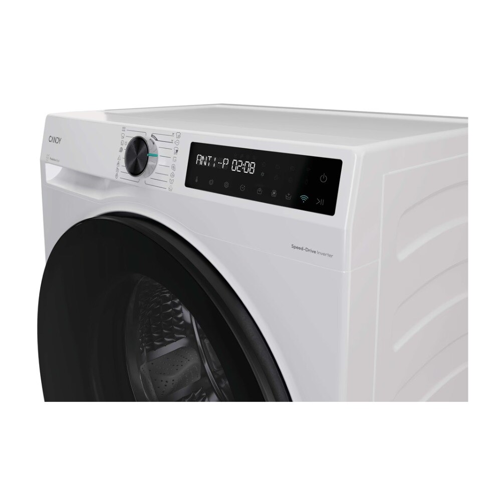 Masina de spalat rufe cu uscator Candy BWR 4138BL8-S, Wi-Fi, Steam, Clean Shield, Smart Spray, ProActive Wash, 13/8 kg, 1400 rpm, Clasa A/E, Alba