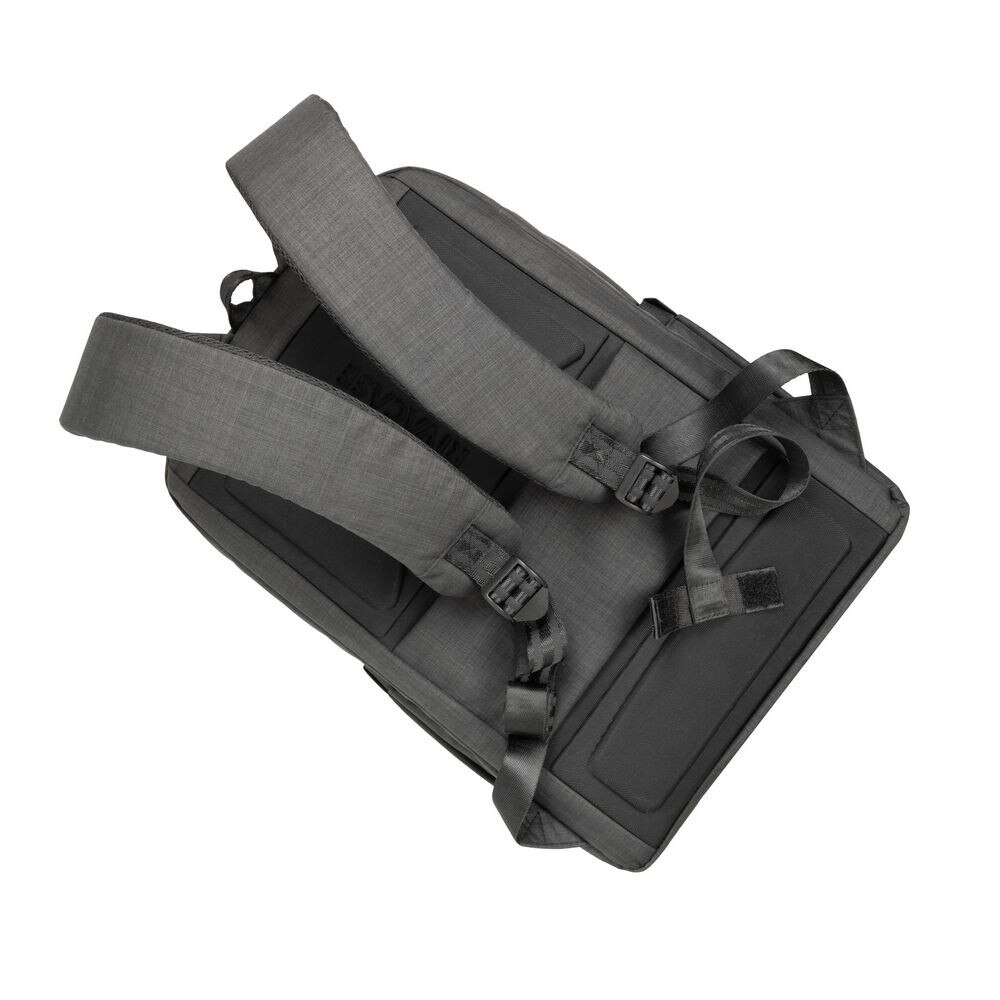 Rucsac laptop Rivacase 8363, 15.6", sistem Carry-on, negru, compartimente multiple