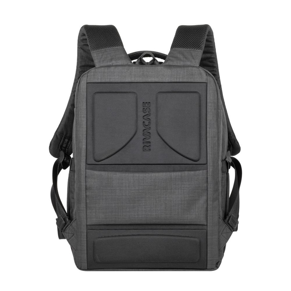 Rucsac laptop Rivacase 8363, 15.6", sistem Carry-on, negru, compartimente multiple