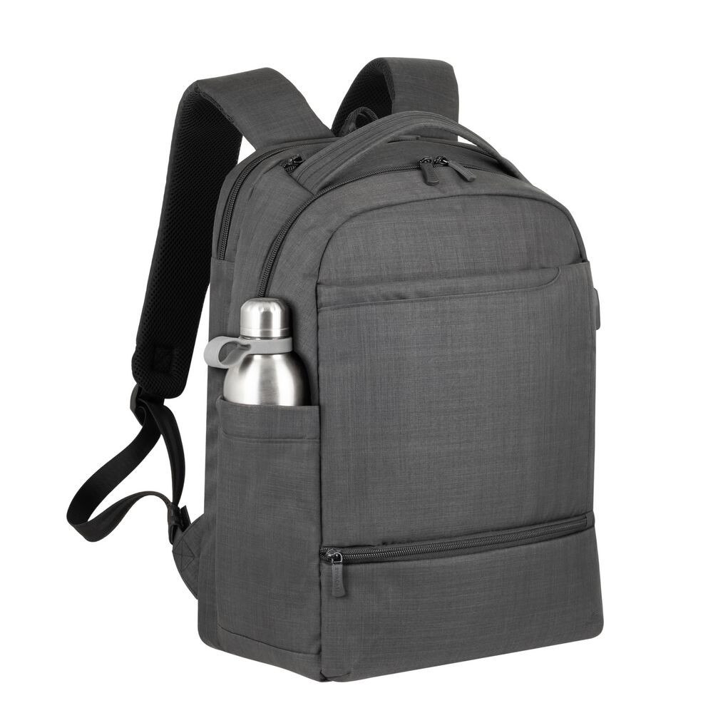 Rucsac laptop Rivacase 8363, 15.6", sistem Carry-on, negru, compartimente multiple