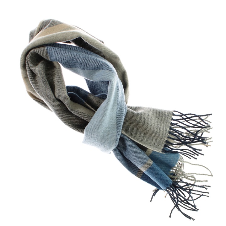 Esarfa barbati, din lana, pashmina, 31x170 cm, Buticcochet, Multicolor - ES3191