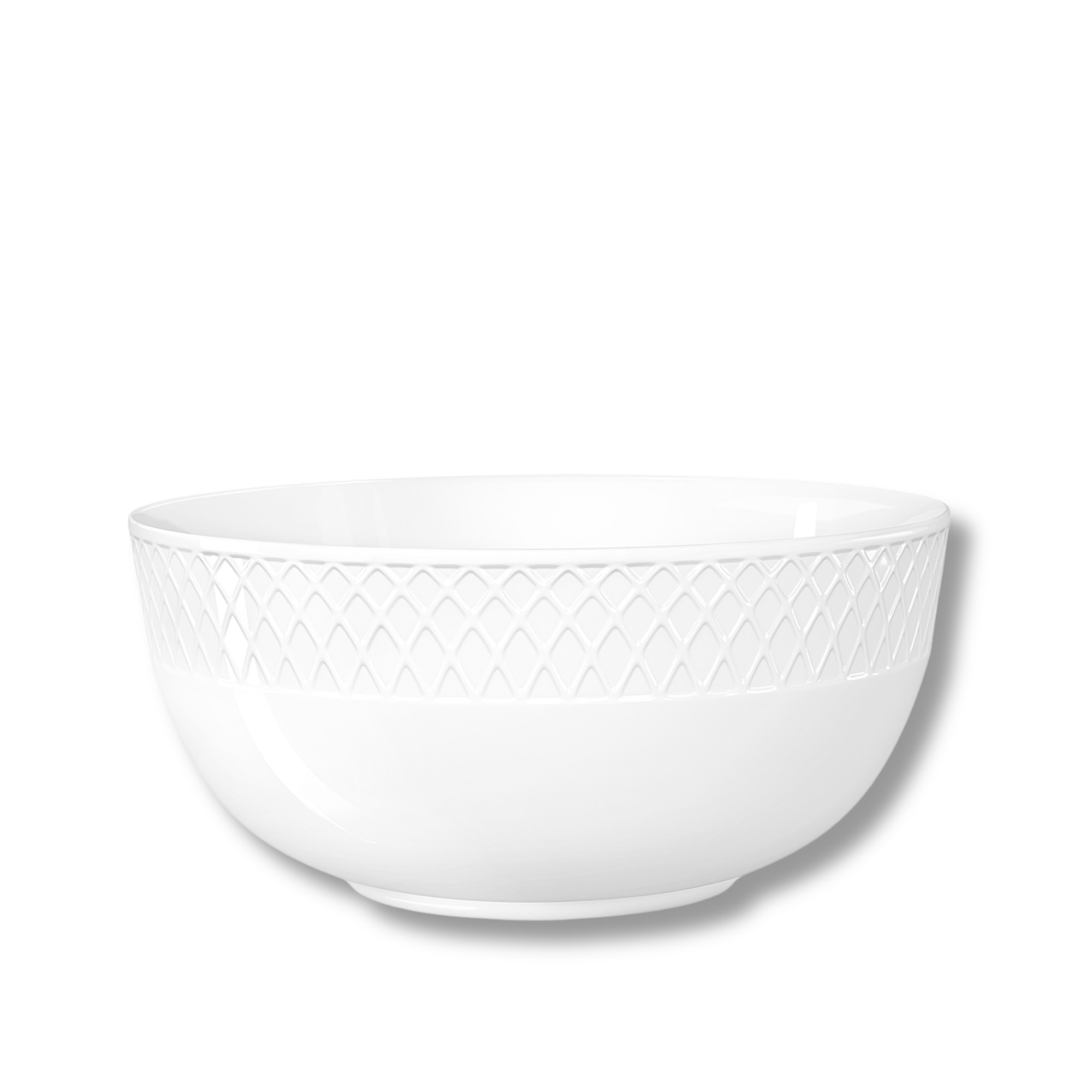 WILMAX Bol de porțelan England Diamond Fructe Alb, 1,9 litri