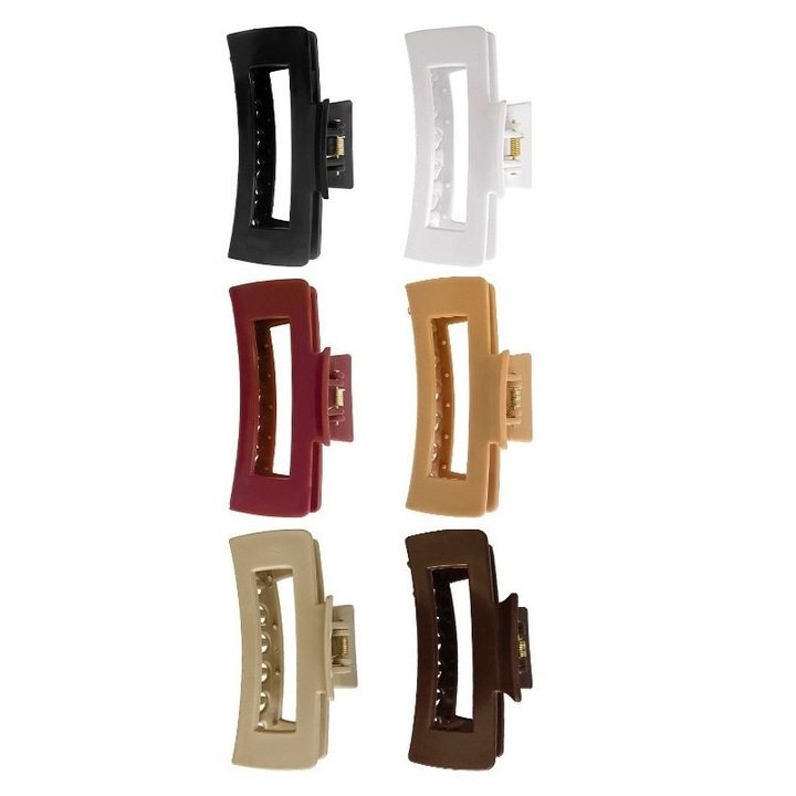 set 6 clesti de par din silicon