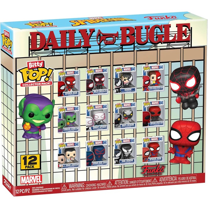 Set 12 Mini Figurine Display Funko Bitty POP! - Spider-Man 2,5 cm