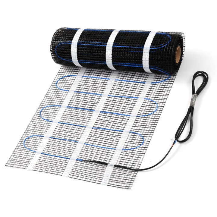 Covoraș electric de încălzire Ergowave NET160W/m, 160W, 0,5m x 1m, pentru placi ceramice, montaj simplu