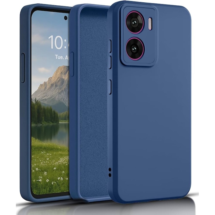 Husa silicon pentru Motorola Moto G06 albastru