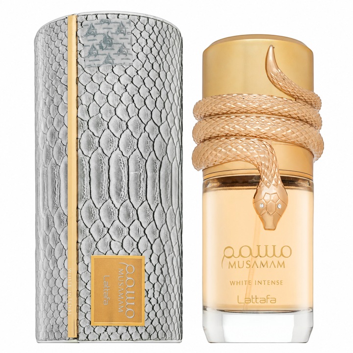 Lattafa Musamam White Intense, Apa de Parfum, unisex, 100 ml, Parfum Arabesc
