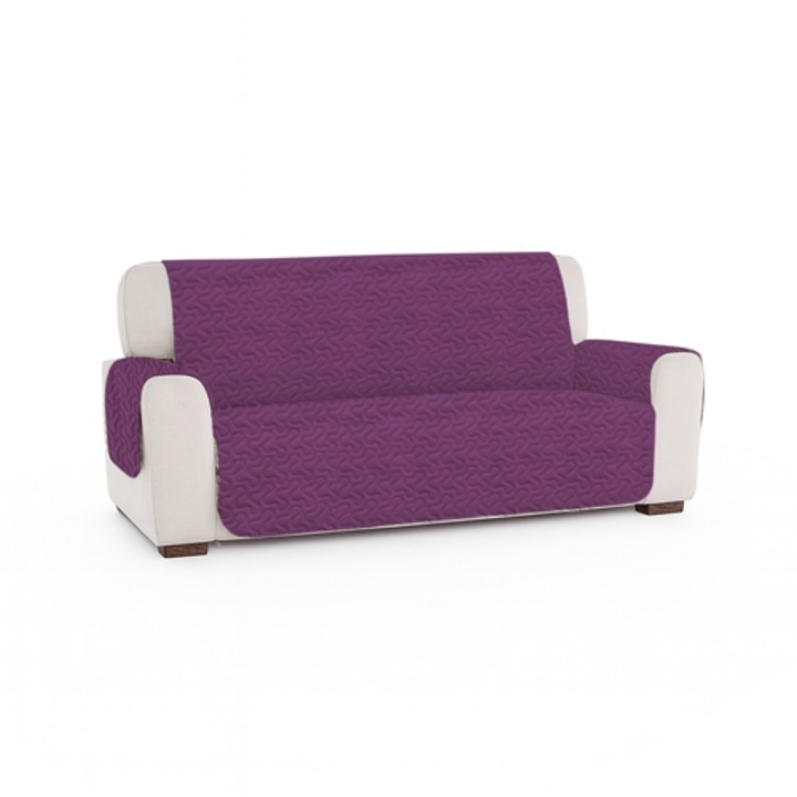 Husa canapea 3 locuri, matlasata, 298x177x54cm, levander