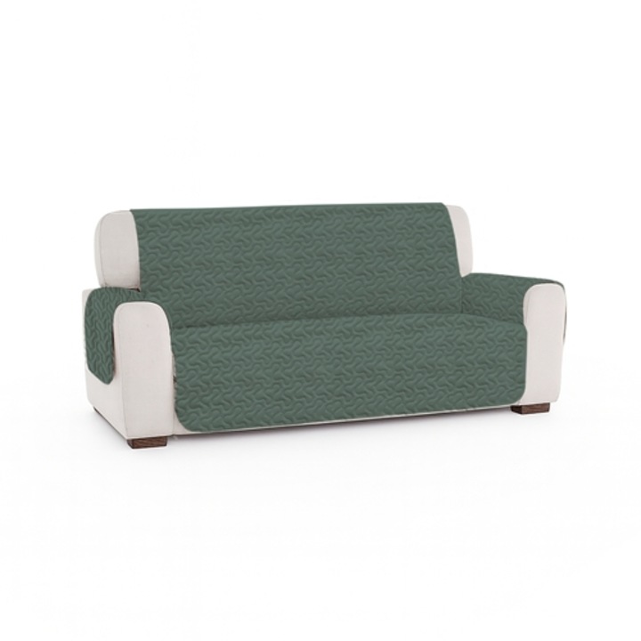 Husa canapea 3 locuri, matlasata, 298x177x54cm, steel gray